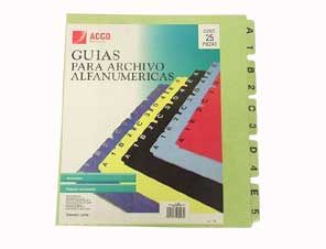 Guias para archivo acco p